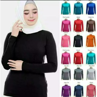 Jual Baju Manset Baju Mangset Wanita Mengset Polos Tshirt Kaos Cewek Polos Lengan Panjang