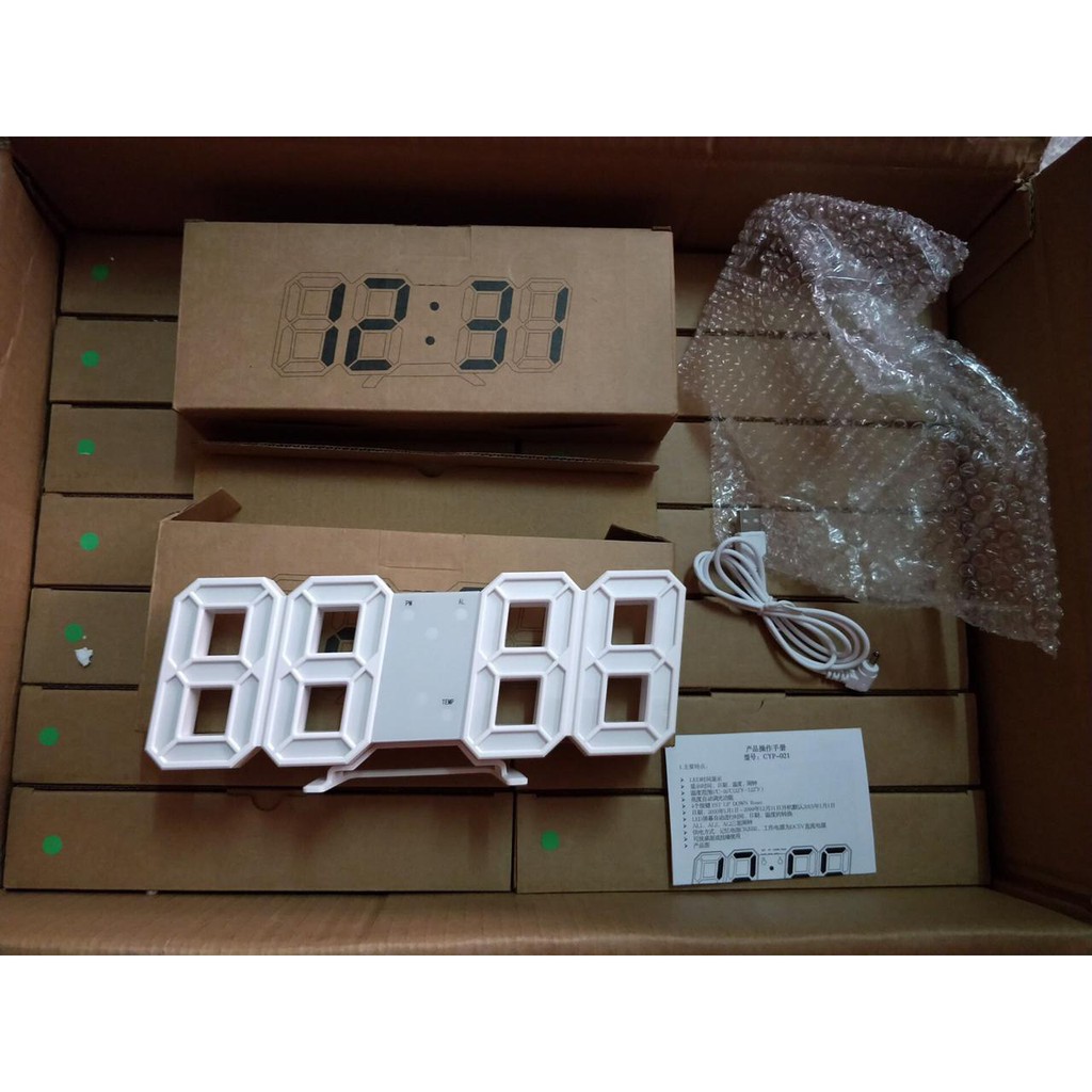 ☛TK☚ R351 BISA COD JAM DINDING DIGITAL 3D CLOCK LED MEJA