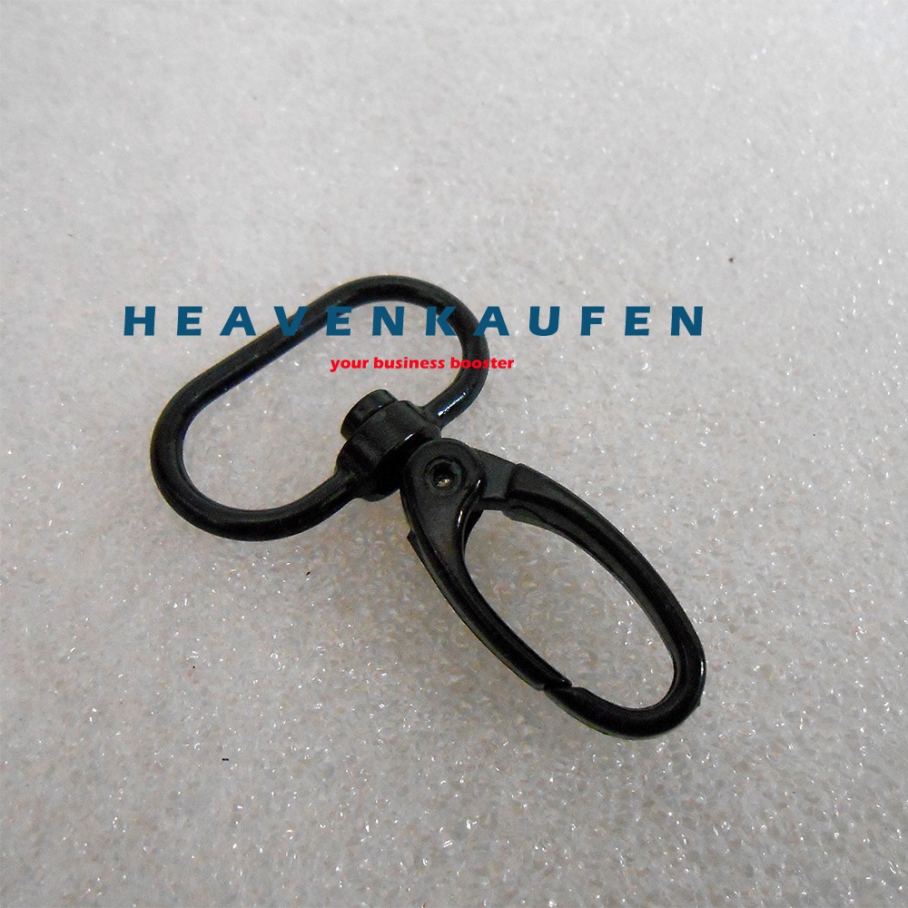 Kait Pengait Kaitan Gantungan Hook Tas 2.5 cm Warna Hitam Standard