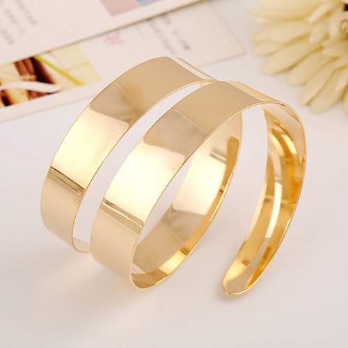 canaan Women's Punk Simple Coiled Spiral Upper Arm Cuff Armlet Armband Bangle Bracelet