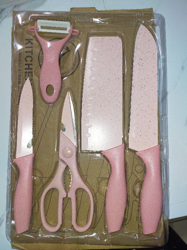 Set Pisau Dapur 5in1 Alat Potong Sayur 5 In 1 Pisau Stainless Knife Set