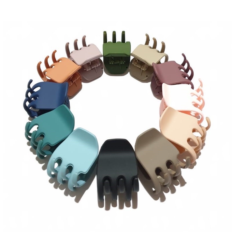 Jedai Doff 4cm Jepit Rambut Matte Korea Cakar 3 Jedai Doff Ikan Jepit Rambut Imut Hair Claw Clips