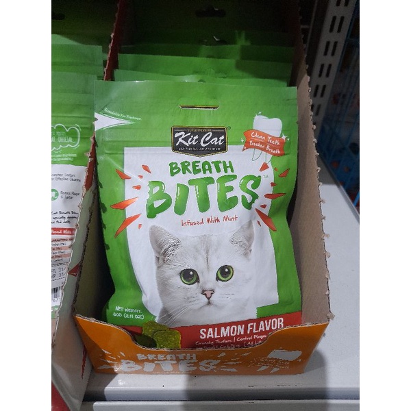 Snack Kucing Kit Cat Breath Bites 60g - Salmon