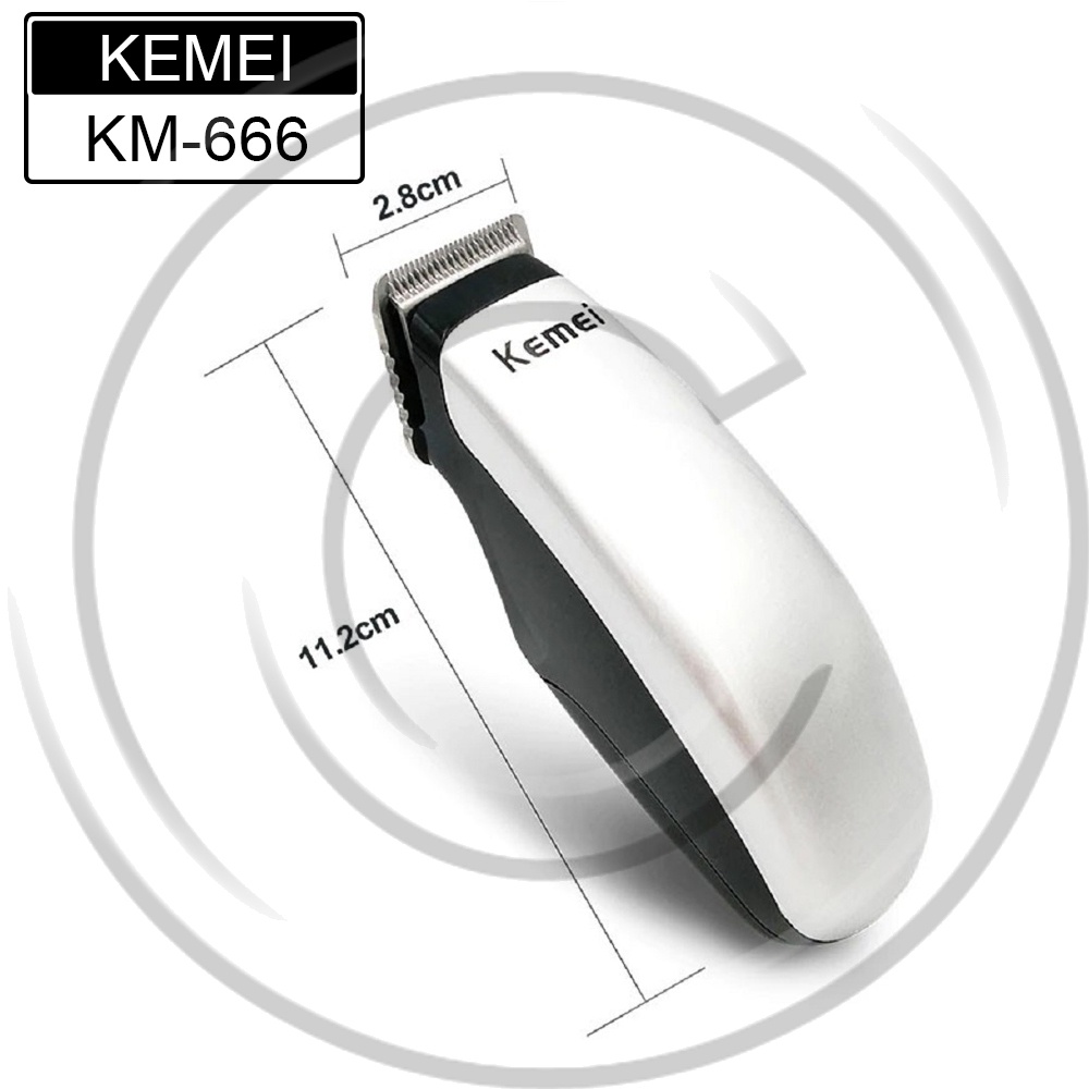 KEMEI / KM-666 / Portable Electric Hair Clipper Mini Hair Trimmer Cutting Machine Men Beard - CO