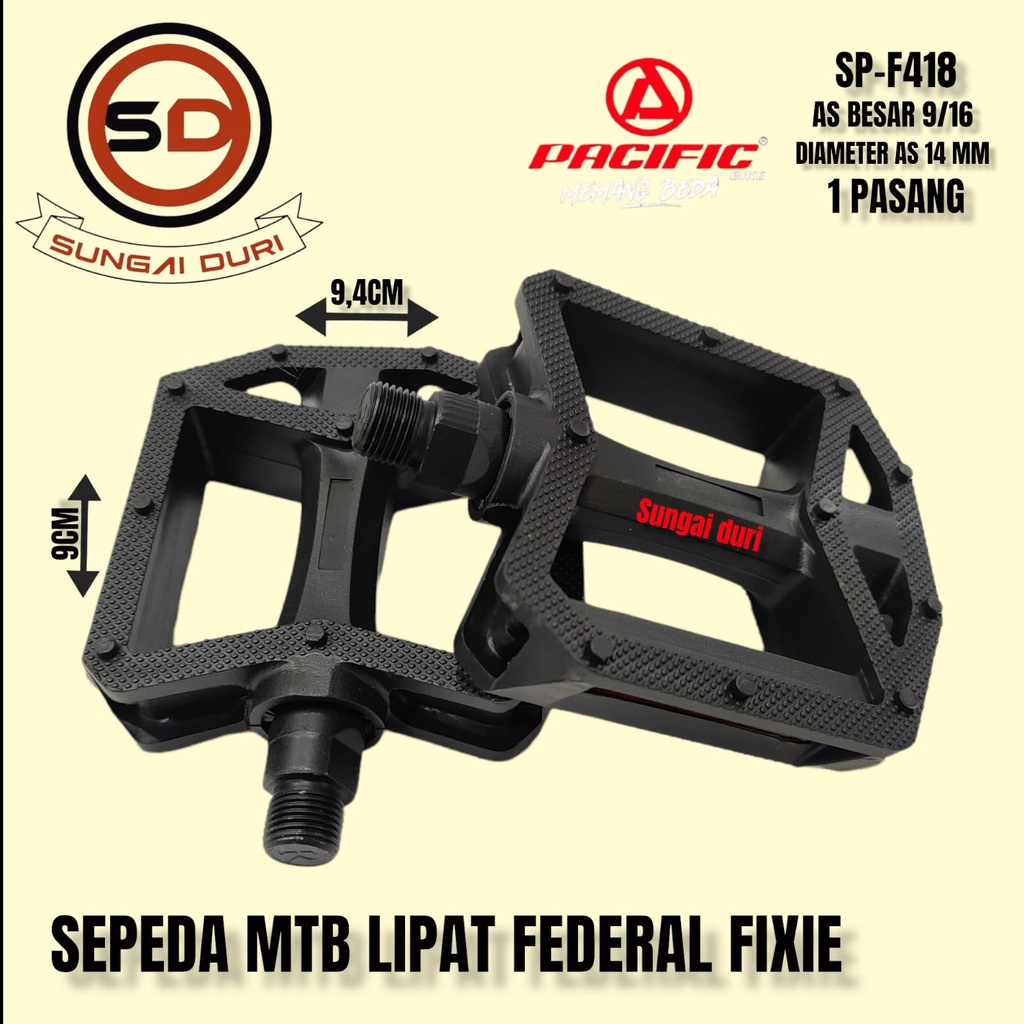 Pedal sepeda As besar Pacific SP-F418