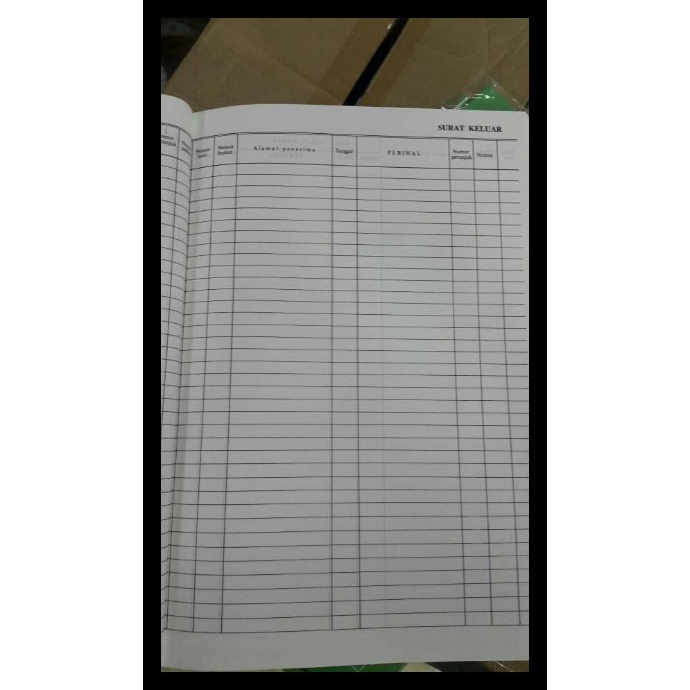 Contoh Buku  Agenda  Surat Masuk Dan Surat Keluar Info 