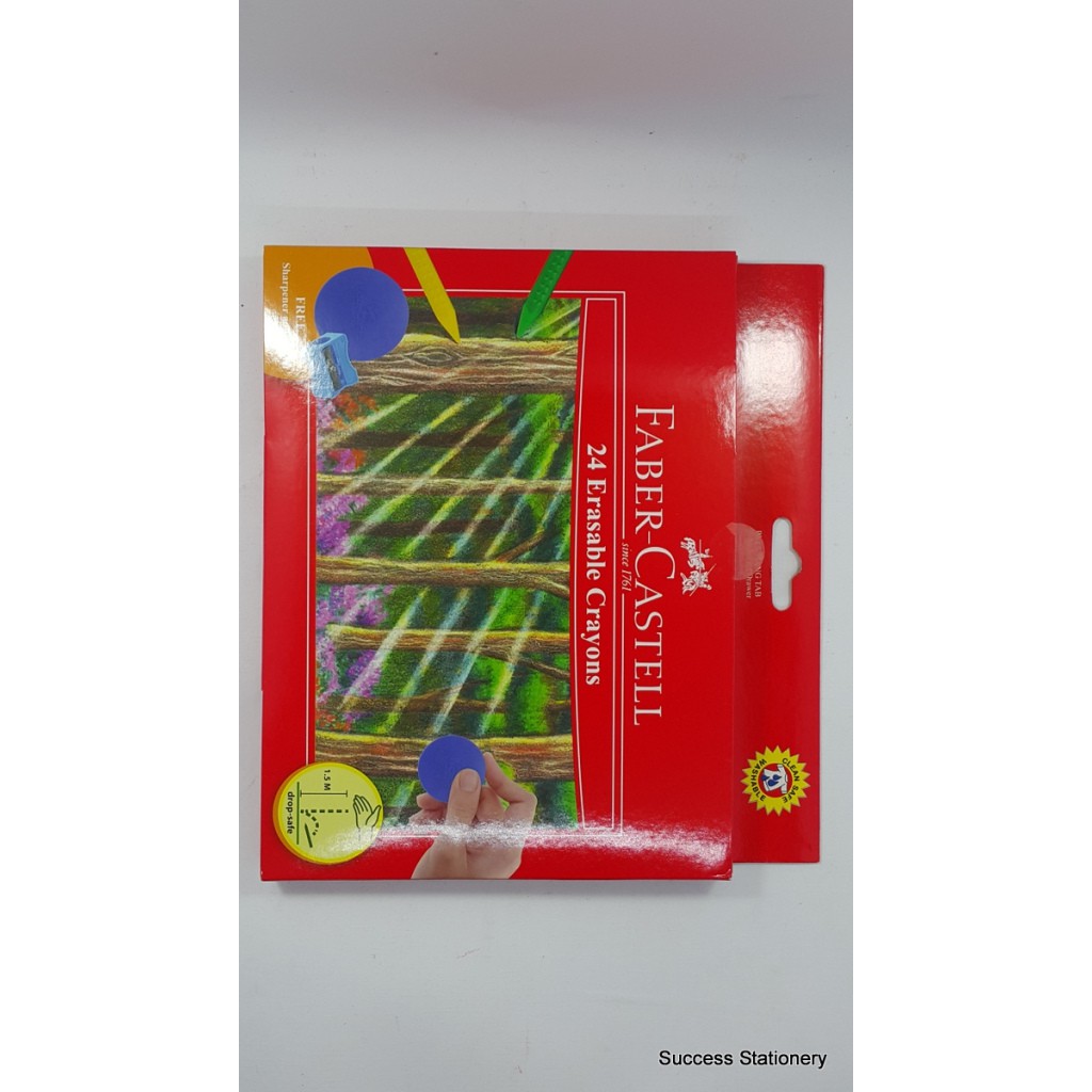 

FABER CRAYON ERASEABLE 24W, 122531