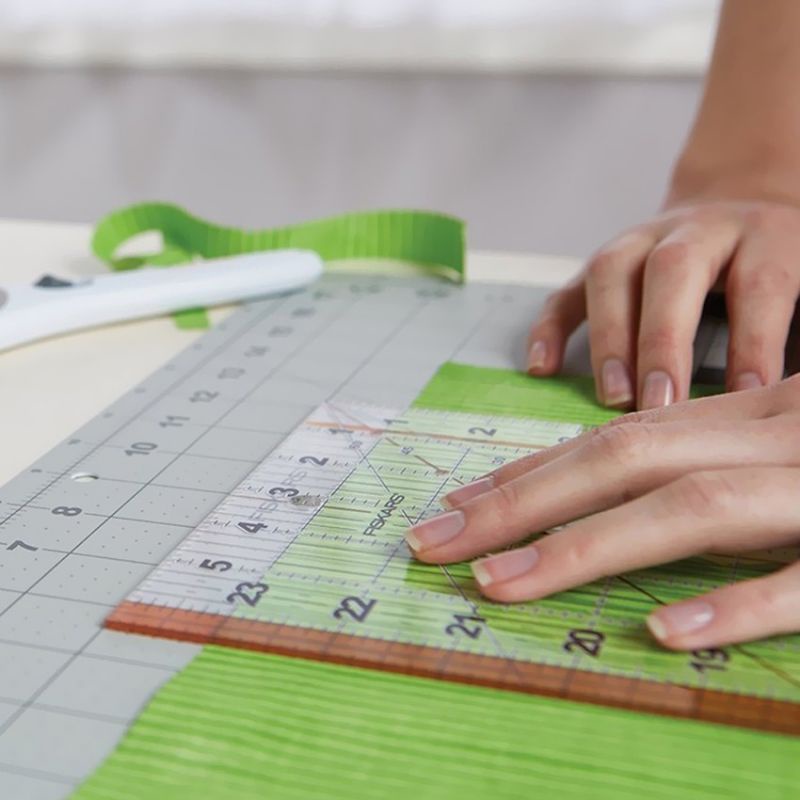 Penggaris Jahit Quilting Ruler Akrilik Tebal Desain Patchwork Ruler Penggaris Pola 15cm X 50cm Untuk Alat Jahit