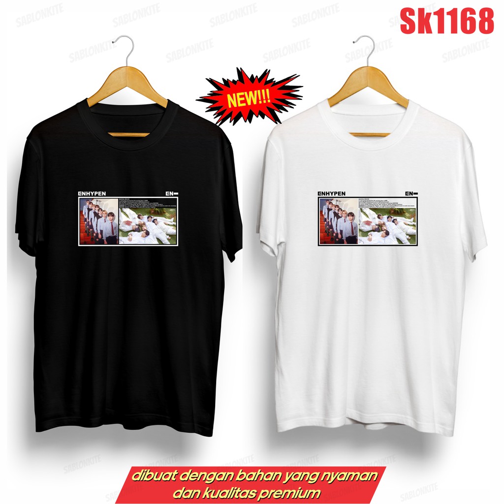 MURAH!!! KAOS  BIOGRAPHY SK1168 UNISEX COMBED 30S KPOP