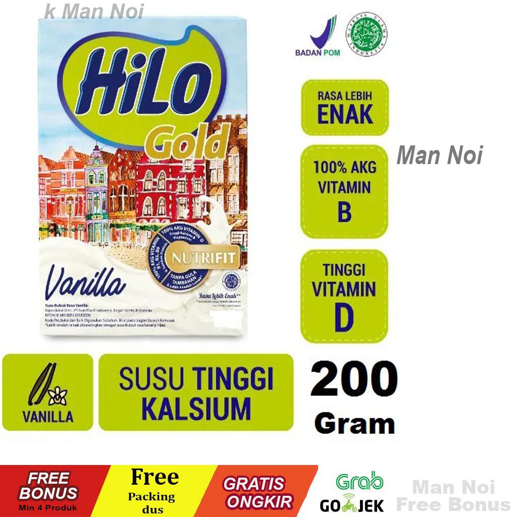 

HiLo Gold Vanilla 200gr - Susu Tinggi Kalsium