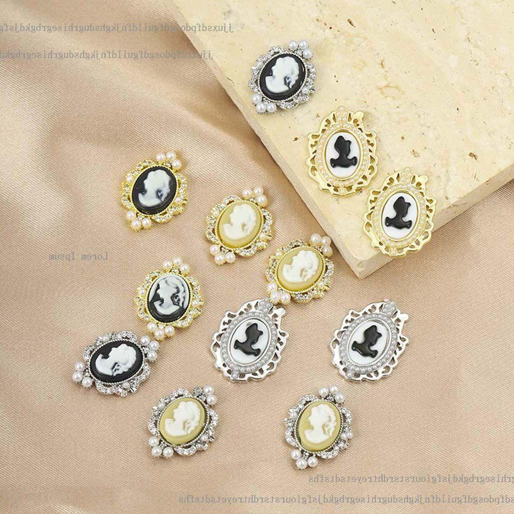 Mxbeauty Nail Art Dekorasi Rhinestones Alloy Nail Tips Dekorasi Mutiara Tepi Manicures Aksesoris Zirkon Hiasan Kuku