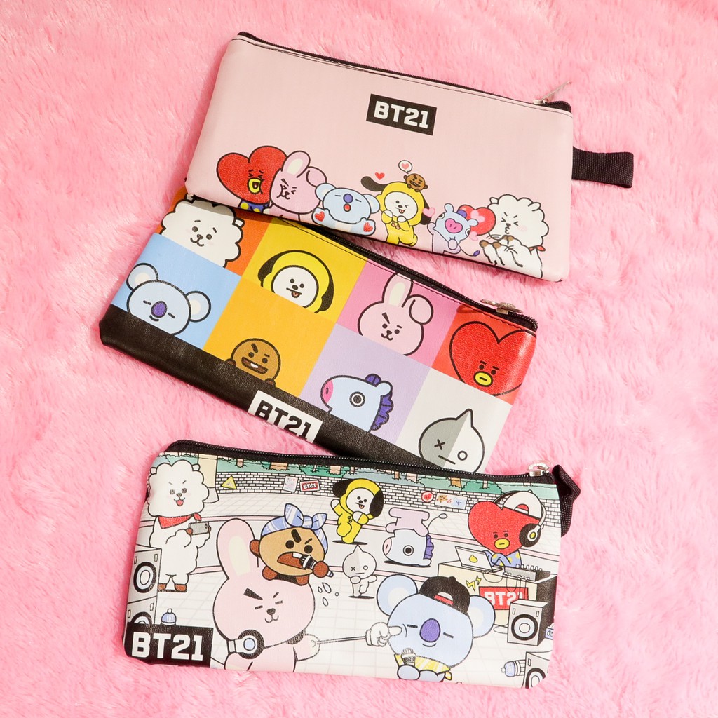 Tempat Pensil Printing BT21 KPOP Cooky Tata Chimmy BTS 