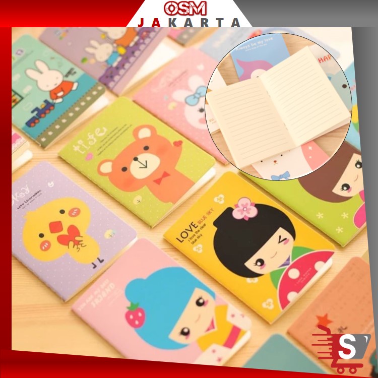 

OSM JKT B582 Buku Tulis Mini / Book Mini / Buku Tulis Memo Kecil Motif Random / Mini Book Variasi Random