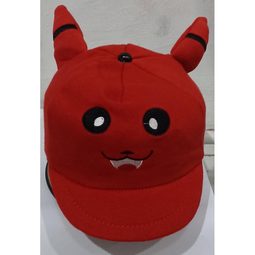 TOPI ANAK KARAKTER POKEMON/PIKACHU