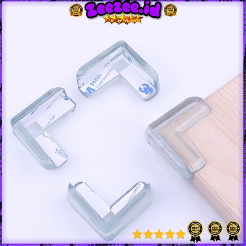 Silicone Bumper Pengaman Siku Sudut Meja 10 PCS - FY21 - Transparent