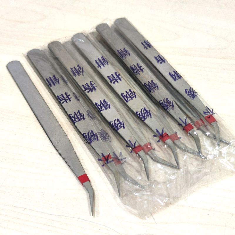 Pinset Benang Murah Stainless Steel / Tweezers Stainless