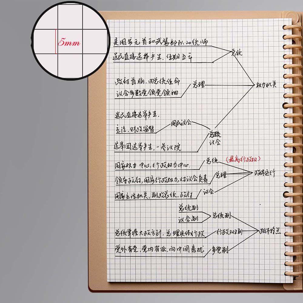 [Elegan] Loose Leaf Notebook 60lembar 26lubang Perlengkapan Kantor Sekolah Jadwal Kertas Alat Tulis Refill Spiral Binder Diary Notepad