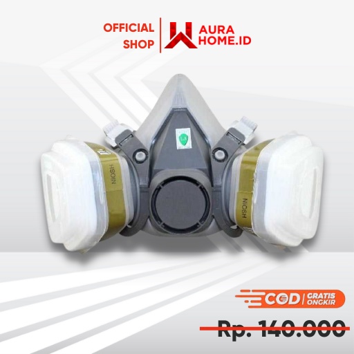 Masker Gas Respirator / Masker Gas Respirator Beracun Peptisida Full Face Militer Laboratorium Labor