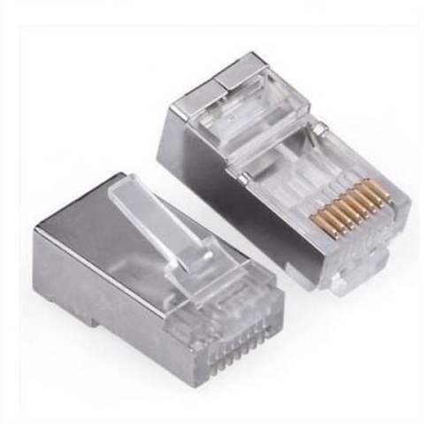 SKU-1292 KONEKTOR RJ45 CAT 6 BESI CONNECTOR LAN RJ 45 CAT6 METAL IRON