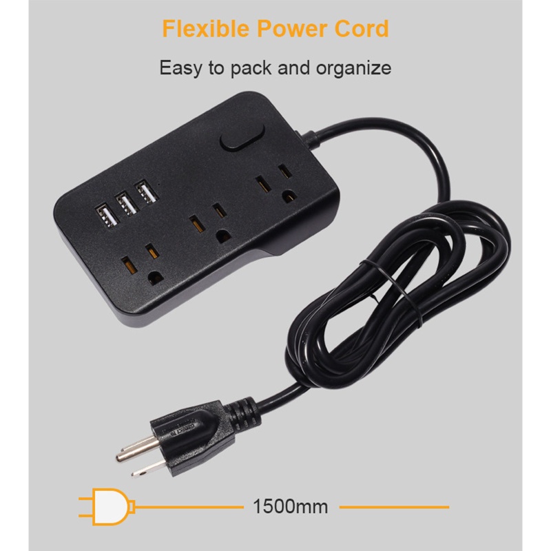 Zzz Socket Power Strip Elektrik Extension 6 Outlet Untuk Rumah