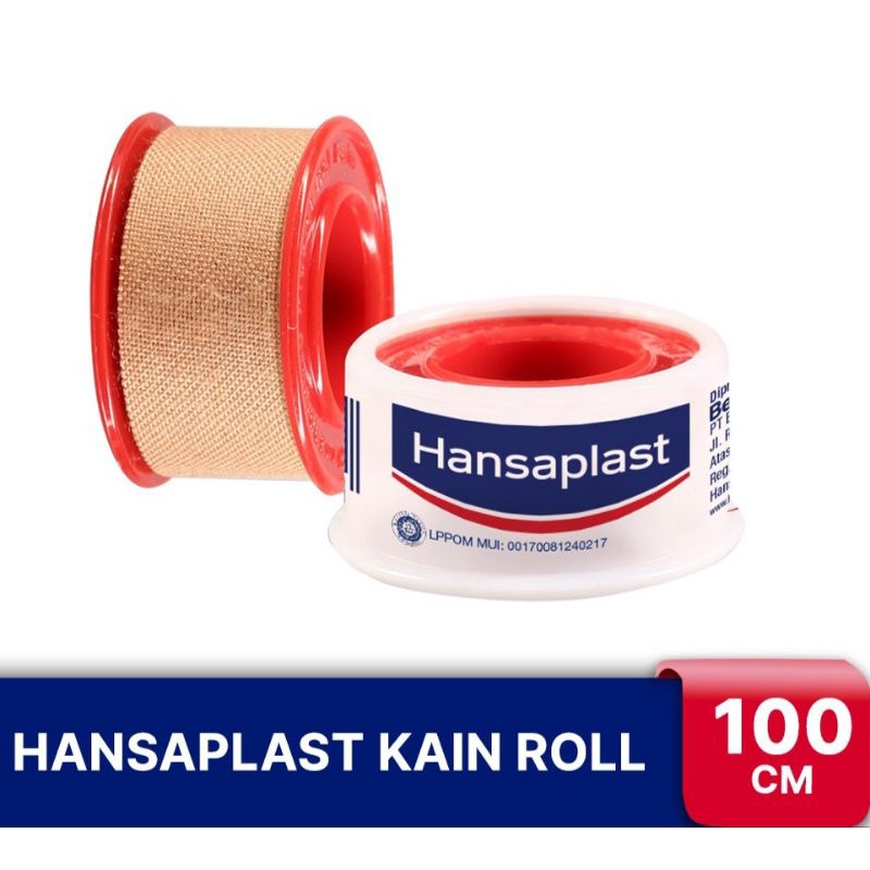 Hansaplast plester roll kain 1,25cm x 1m