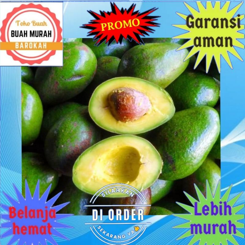 

Alpukat Mentega 500gr Promo Super Murah ±4-6pcs/kg Harga Termurah Untuk Diet Jus Nikmat Pasti Aman