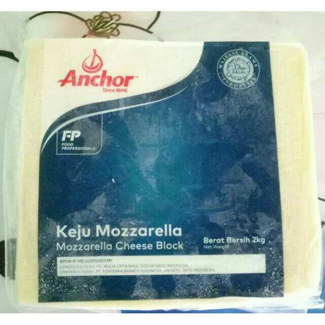 

Keju mozzarella Anchor berat 2 kg (Grab,Gojek,Jnt,Jne)