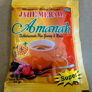 

Instan Jahe Merah Amanah Super (+ Habbatussauda, ginseng dan madu) DIJAMIN ORIGINAL