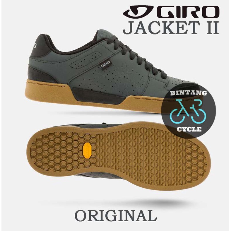 Giro JACKET II MTB Shoes Dark Shadow Gum Sepatu Sepeda MTB Non Cleat