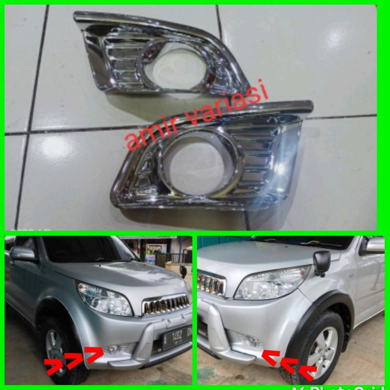 Cover foglamp Ring foglamp New Rush Terios 2008-2012 chrome