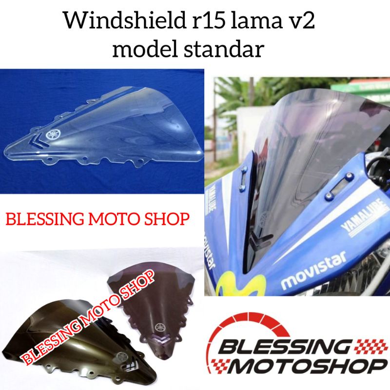 windshied R15 lama visor standar R15 v2 windshield standar R15 v2 lama
