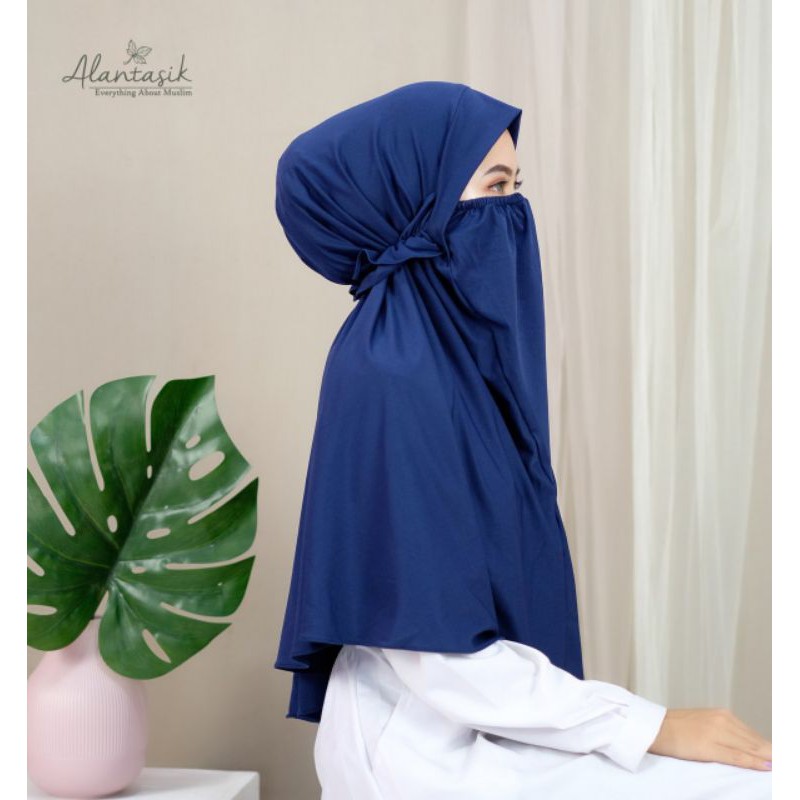 Jilbab gardenia anti corona hijab instan niqob jilbab masker ALANTASIK R.14