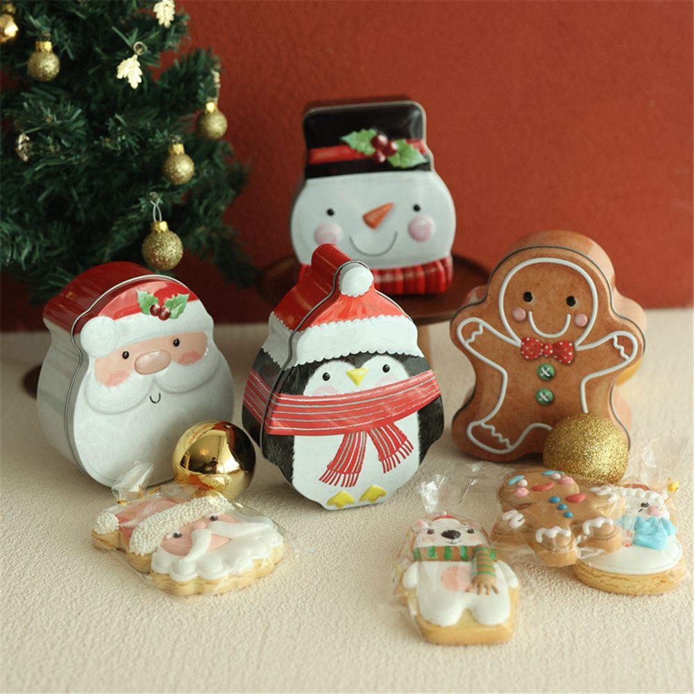 Top Candy Box Kue Kering Lucu Merry Christmas Kotak Kado