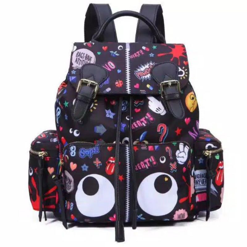 Tas Ransel Huer Backpack Belhy Eye Theme Printed