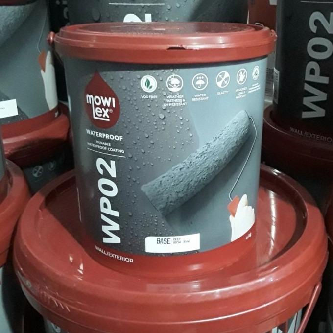 CAT TEMBOK WATERPROOFING 4KG MOWILEX WP02 4KG X NODROP NO DROP 4KG