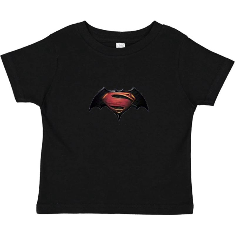 Kaos Unisex Anak Superman Batman Kaos Lengan Pendek Kaos Anak Cewek Cowok Kaos Oblong Logo Anak