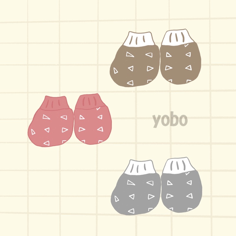 YOBO Totem Baby Socks &amp; Mittens Set | Set Sarung Tangan Kaki Bayi STK TOTEM