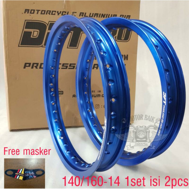 Velg velek pelek DFT thailand ring 14 lebar 140-160 set 2pcs