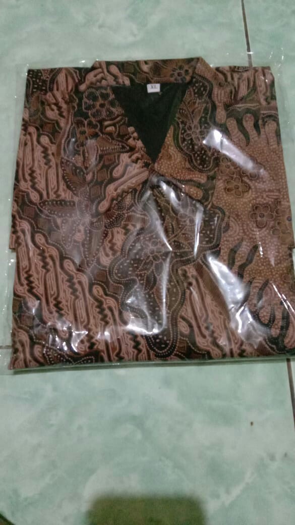 Indralaya Pendek Kemeja Batik Pria Full Furing Bahan Katun Sragenan