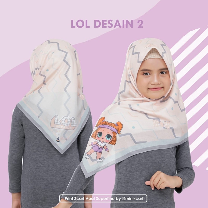 Pre Order - Hijab Voal anak LOL