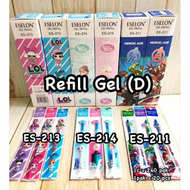 

Refill Tinta Pulpen Gel / Fancy Pen