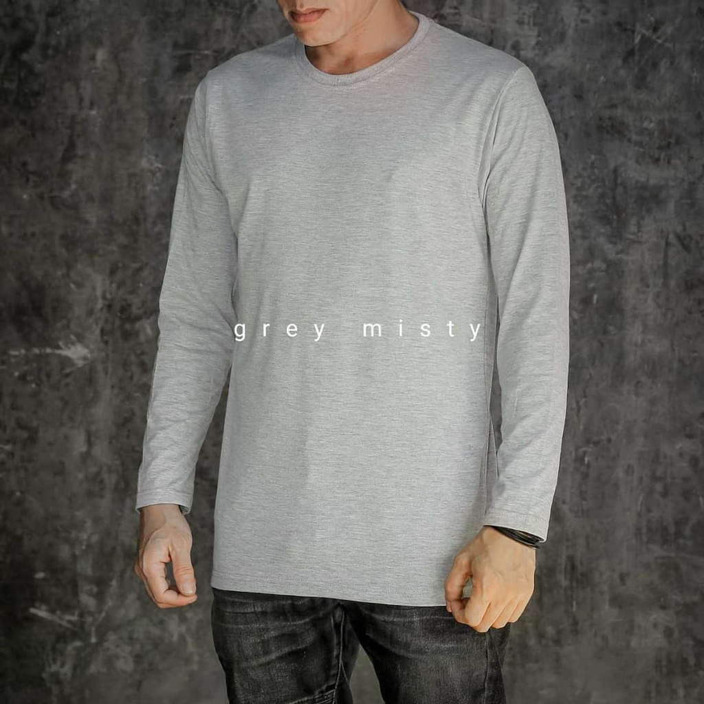 Jual KAOS POLOS BAJU POLOS WARNA ABU-ABU TERANG | Shopee Indonesia