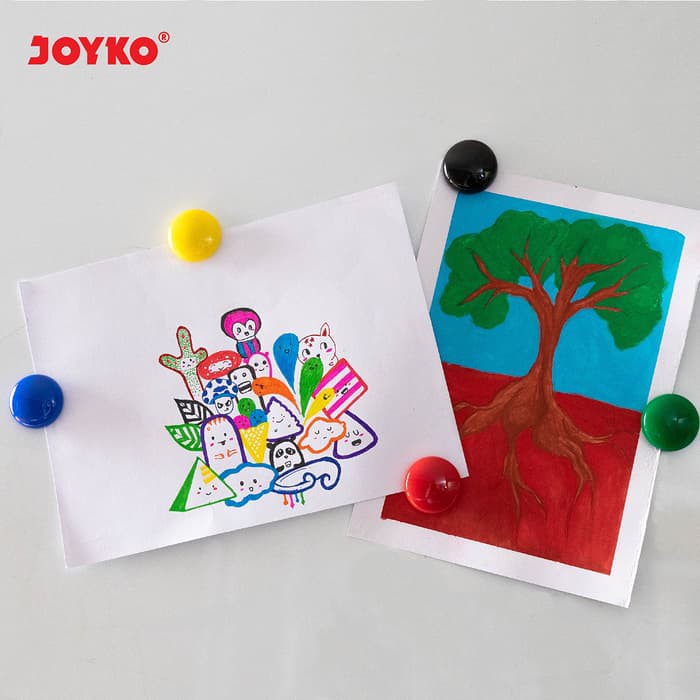 joyko magnet kulkas warna diameter 30 mm mn-30-5 / MN-1