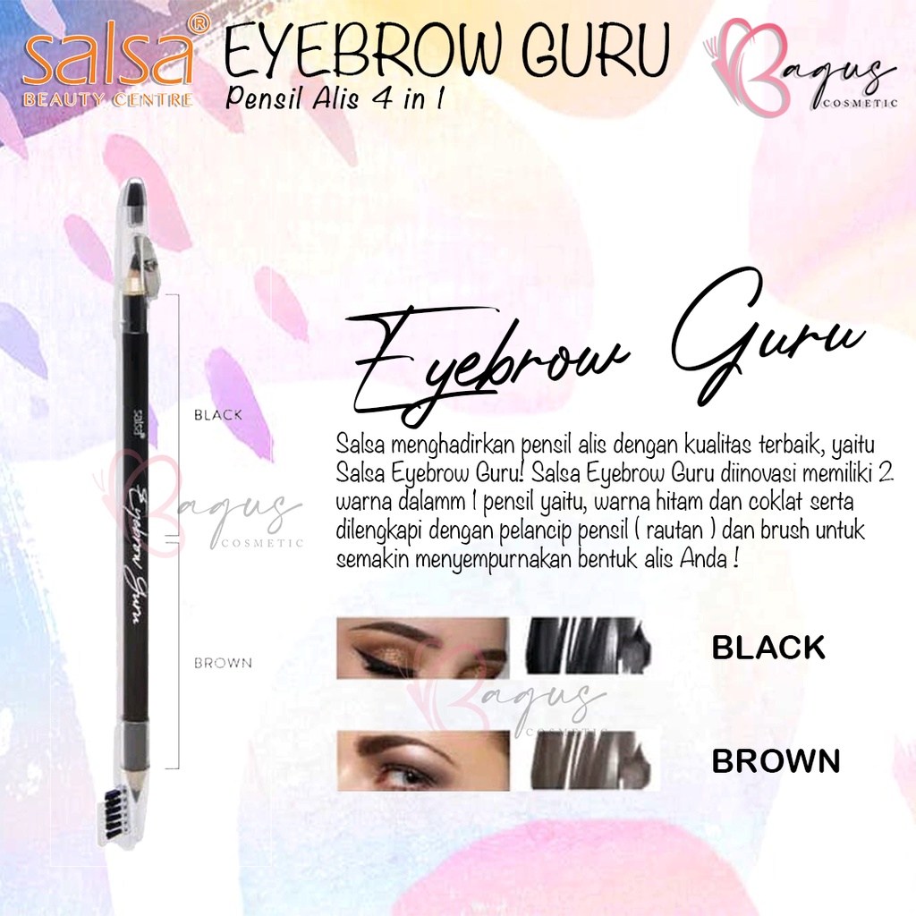 ⭐BAGUS⭐ SALSA EYEBROW GURU / PENSIL ALIS SALSA 4 IN 1