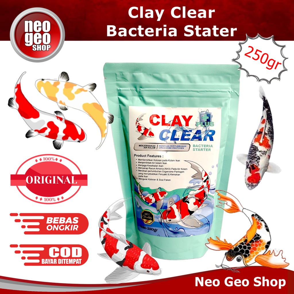 Clay Clear PLUS TOSCA 250gr Bacteria Bakteri Starter Kolam Koi