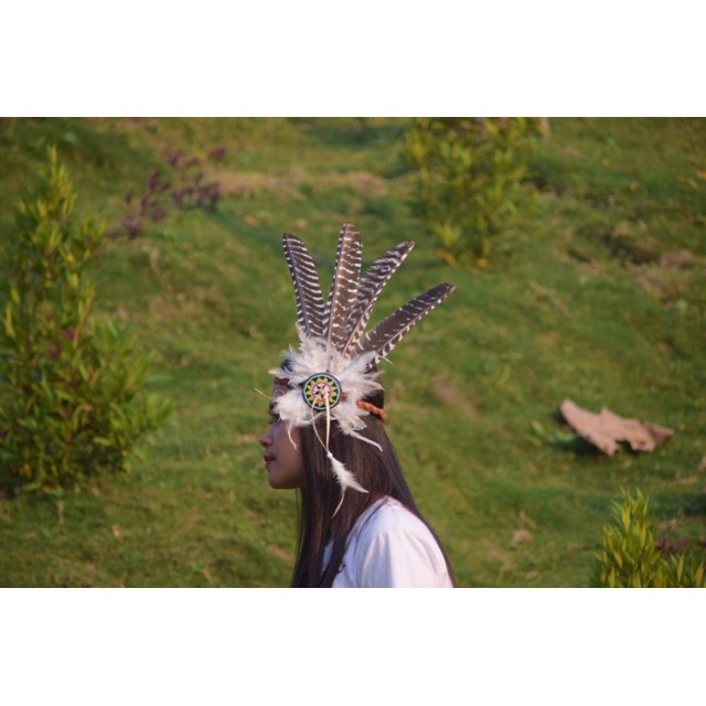 TERMURAH TOPI INDIAN - INDIAN HEADDRESS BANDO KALKUN BLURIK