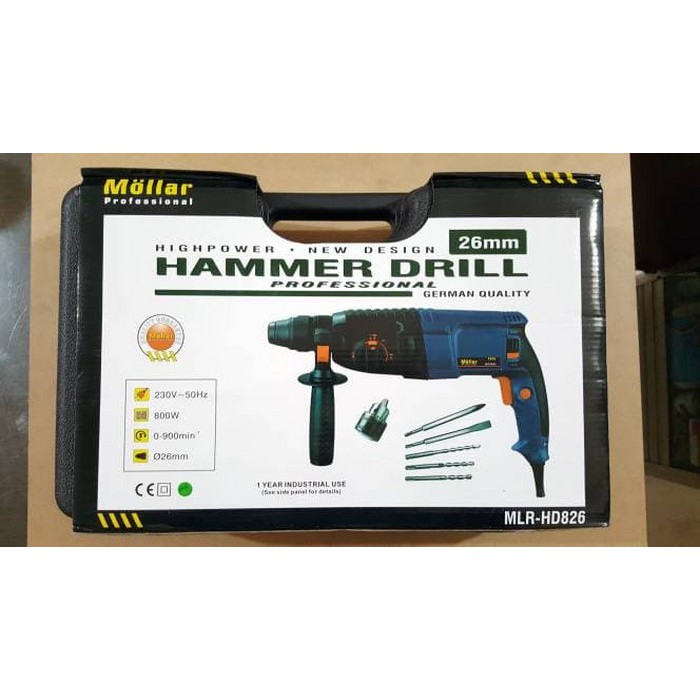 By15 MESIN BOR / HAMMER DRILL HD 826 MOLLAR best seller