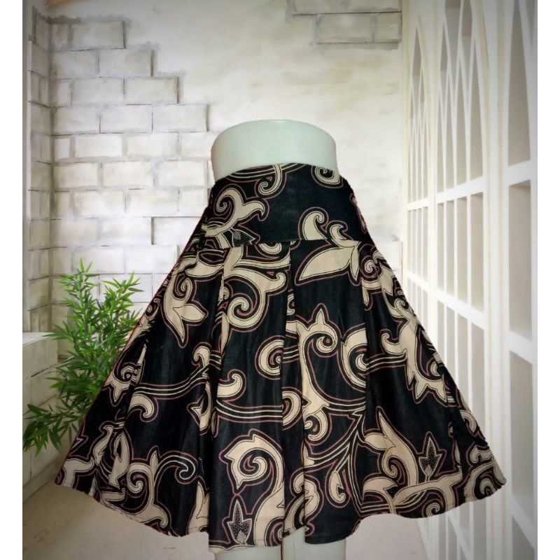 Rok Batik Pendek / Rok Batik Wanita / Rok Pendek Batik Bahan Katun