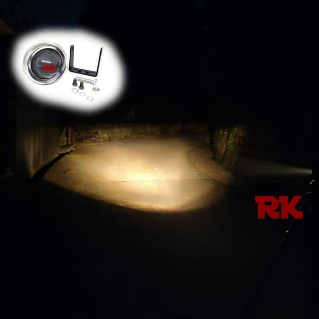 LAMPU TEMBAK LED MOTOR TIDAK SILAU ANTI KABUT WARMWHITE CUT OFF LED