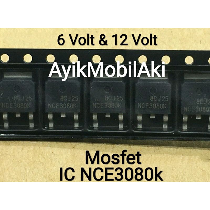 ORI IC NCE3080k Mosfet Original Untuk IC Penggerak Maju Mundur Receiver Mobil Aki, Jeep Aki dan Moto